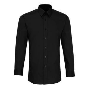Men's Long Sleeve Fitted Poplin Shirt