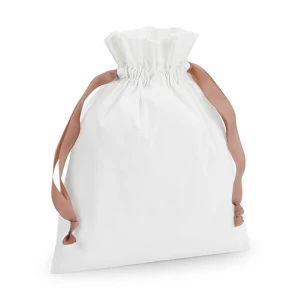 Cotton Gift Bag with Ribbon Drawstring