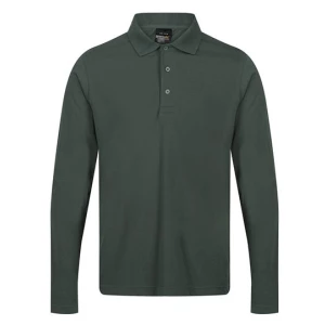 Pro\u002065\/35\u0020Long\u0020Sleeve\u0020Polo - Dark Green