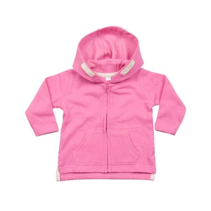 Baby\u0020Zipped\u0020Hoodie - Bubble Gum Pink