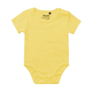 Babies\u0020Short\u0020Sleeve\u0020Bodystocking - Dusty Yellow
