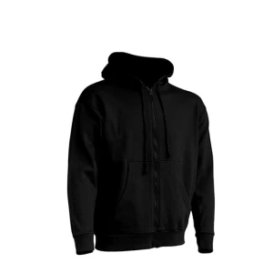 Zipped\u0020Hooded\u0020Sweater - Black