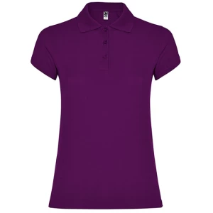 Women\u0027s\u0020Star\u0020Poloshirt - Purple 71