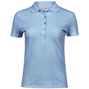 Women\u0027s\u0020Luxury\u0020Stretch\u0020Polo - Light Blue