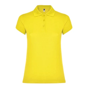 Women\u0027s\u0020Star\u0020Poloshirt - Yellow 03