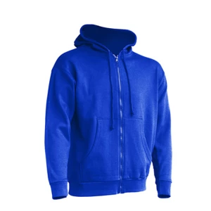 Zipped\u0020Hooded\u0020Sweater - Royal Blue