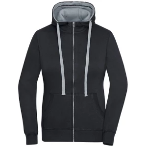 Ladies\u0027\u0020Lifestyle\u0020Zip\u002DHoody - Black