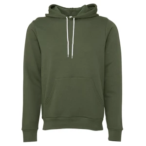 Unisex\u0020Poly\u002DCotton\u0020Fleece\u0020Pullover\u0020Hoodie - Military Green