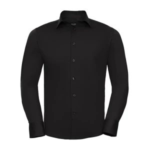 Men's Long Sleeve Fitted Stretch Shirt