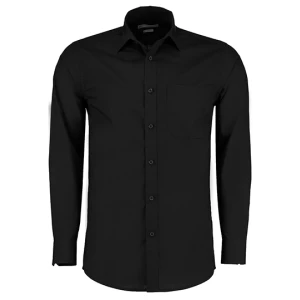 Men's Tailored Fit Poplin Shirt Long Sleeve
