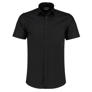 Men's Tailored Fit Poplin Shirt Short Sleeve