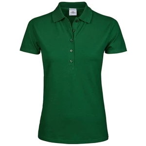 Women\u0027s\u0020Luxury\u0020Stretch\u0020Polo - Forest Green