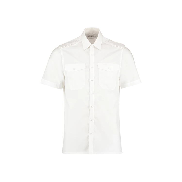 Men's Tailored Fit Pilot Shirt Short Sleeve