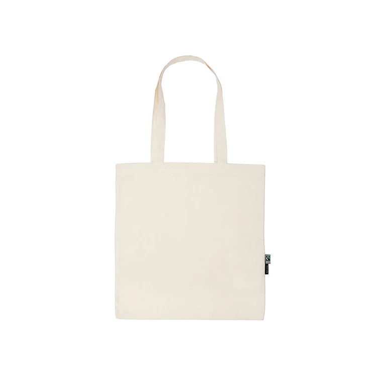 Tiger Cotton Shopping Bag With Long Handles