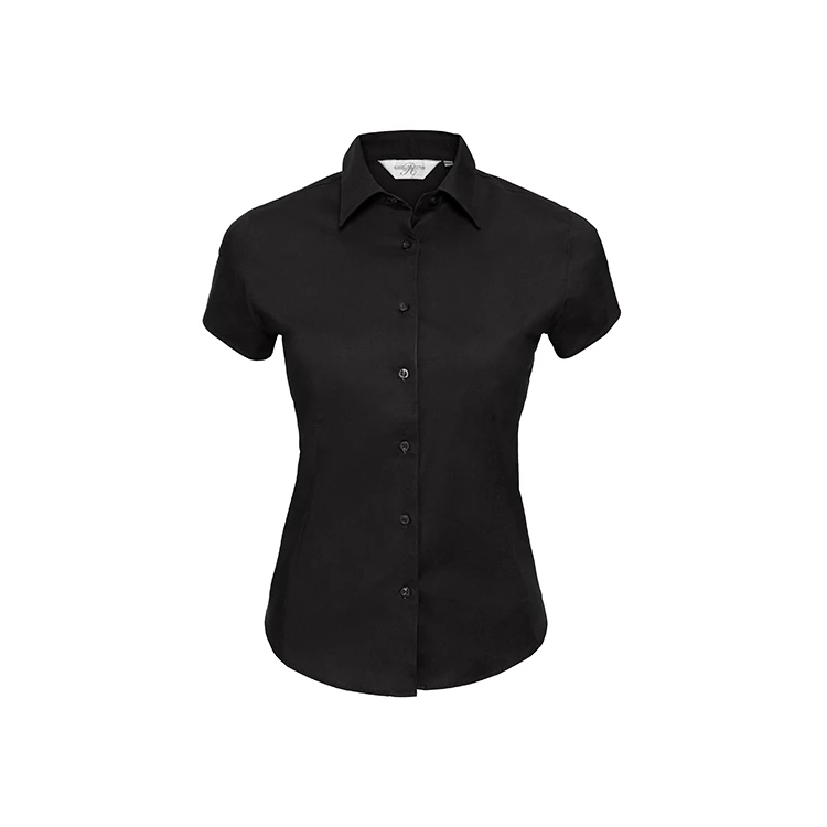 Ladies' Short Sleeve Fitted Stretch Shirt