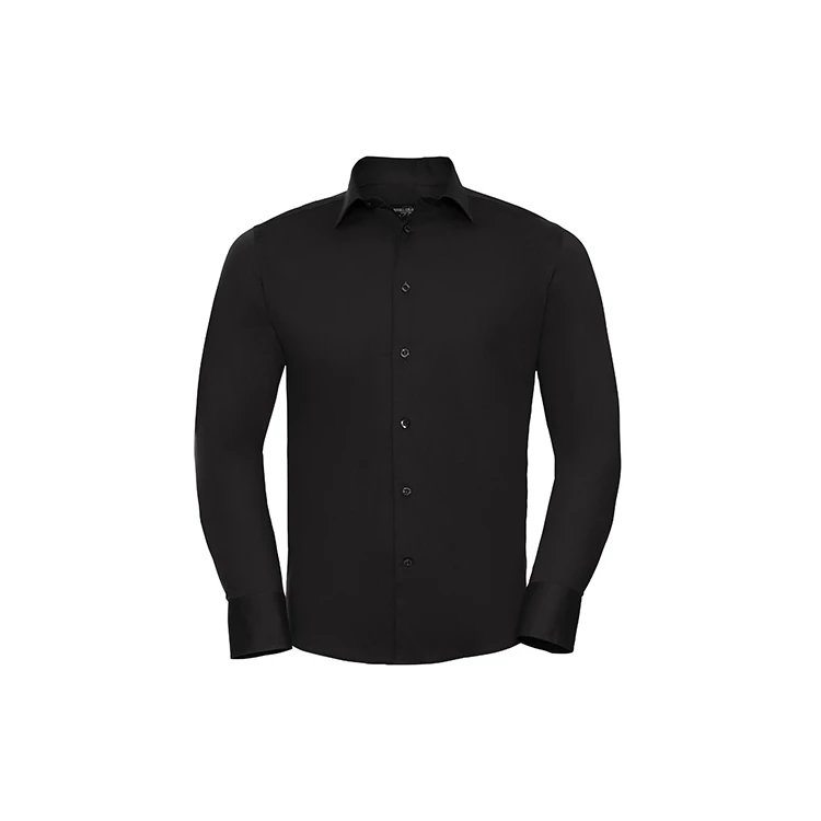 Men's Long Sleeve Fitted Stretch Shirt