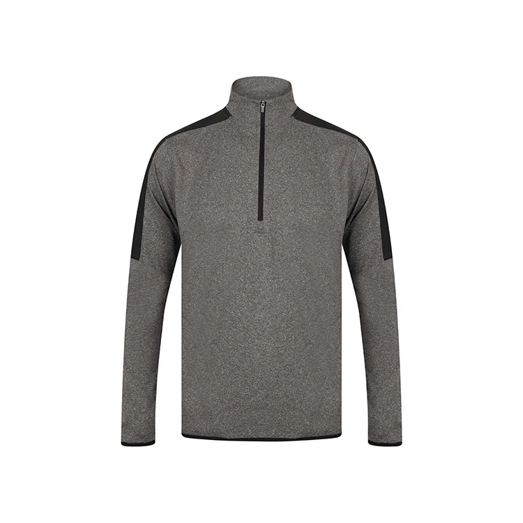 Adults 1/4 Zip Midlayer With Contrast Panelling