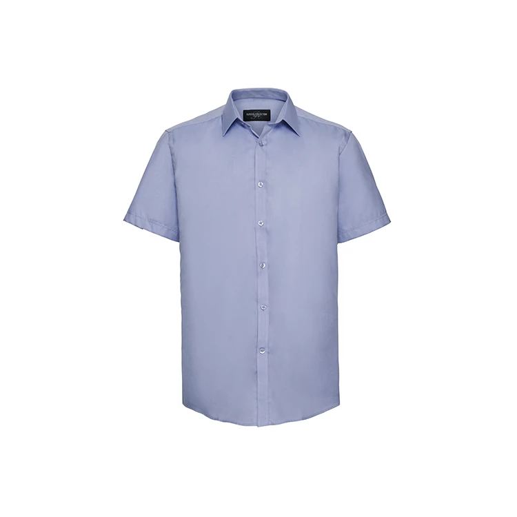 Men's Short Sleeve Tailored Herringbone Shirt