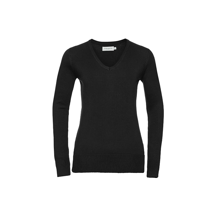 Ladies' V-Neck Knitted Pullover