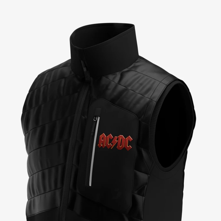 Veelzijdige AC/DC bodywarmer met een hybride ontwerp voor ultiem comfort en flexibiliteit