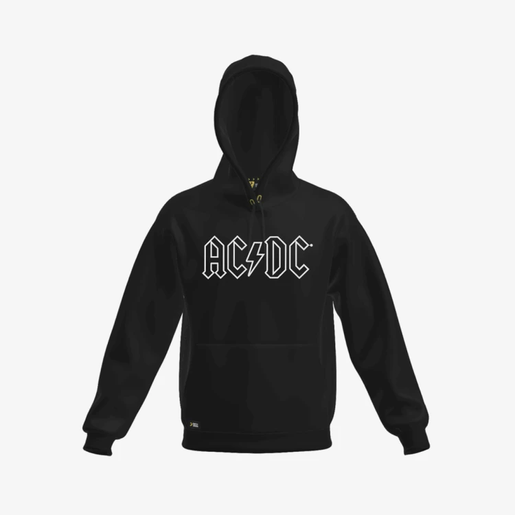 Zachte AC/DC hoodie met kangoeroezakken en een modern ontwerp