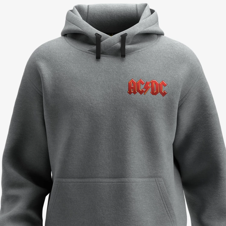 Zachte AC/DC hoodie met kangoeroezakken en een modern ontwerp